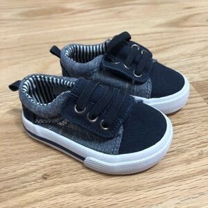 Wonder Nation Blue Sneakers Sz 2 Baby Boy Velcro Closure Kids Shoes
